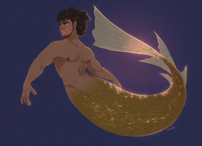 tail merman fantasy mermaid Image