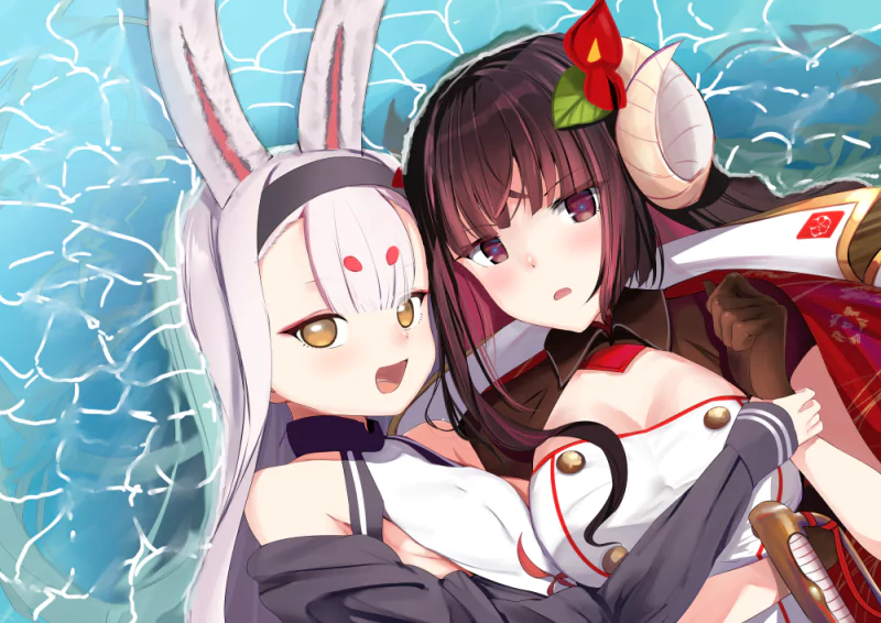 Suruuga (Azur Lane) Shimakaze (Azur Lane) Anime Azur Lane Image