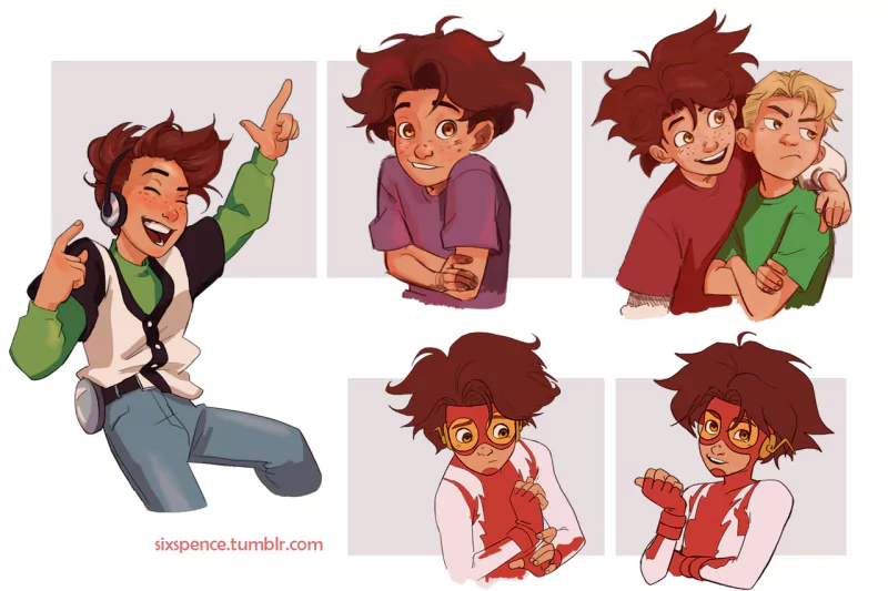 Bart Allen Impulse (DC Comics) Thad Thawne Comic impulse Image