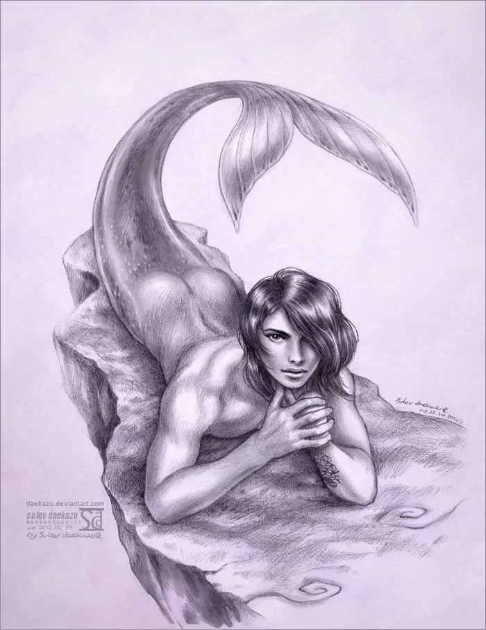 tail merman fantasy mermaid Image