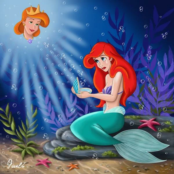 red hair The Little Mermaid mermaid Queen Athena Ariel (The Little Mermaid) movie The Little Mermaid: Ariel's Beginning Image