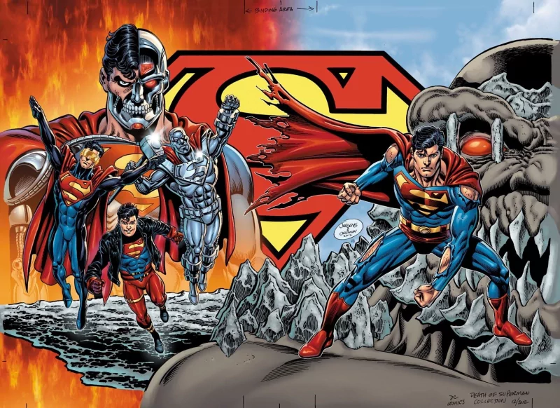 John Henry Irons superman logo Conner Kent Cyborg Superman DC Comics Doomsday (DC Comics) Eradicator (DC Comics) Superman Steel (DC Comics) Superboy Comic Reign of the Supermen Image