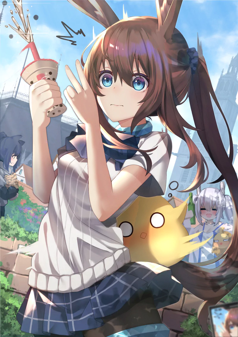 Laffey (Azur Lane) Amiya (Arknights) Jessica (Arknights) Azur Lane Arknights Anime crossover Image