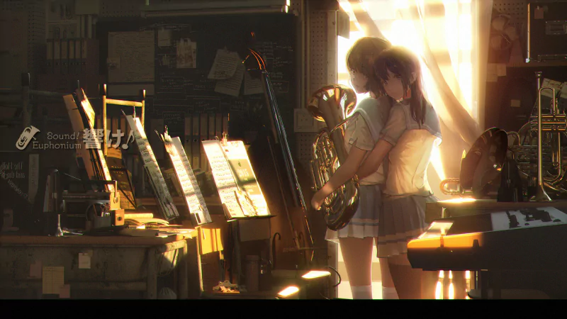 Reina Kousaka Kumiko Oumae Anime Sound! Euphonium Image