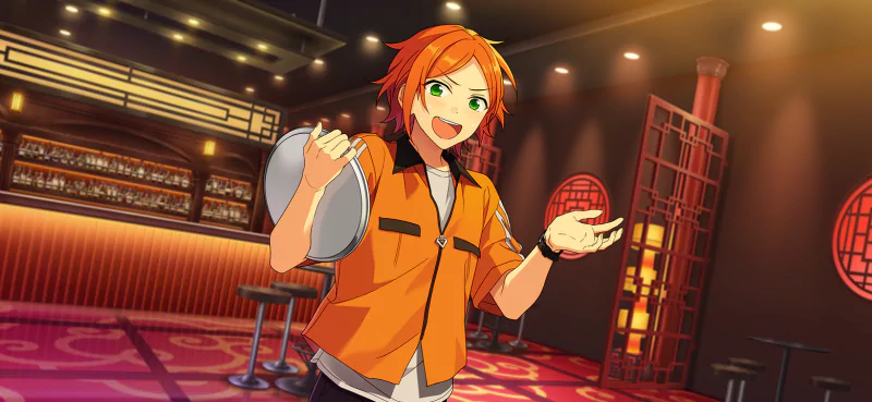 Hinata Aoi (Ensemble Stars) green eyes red hair video game Ensemble Stars! Image