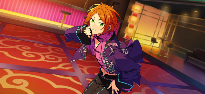 Hinata Aoi (Ensemble Stars) green eyes red hair video game Ensemble Stars! Image