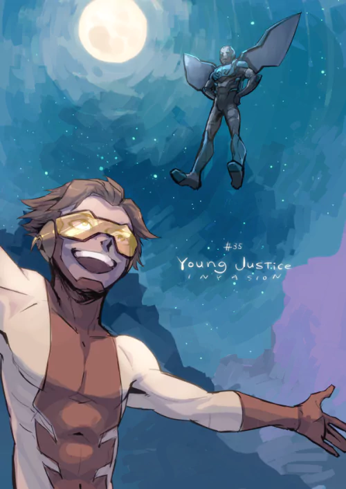 Young Justice (TV Show) Jaime Reyes Blue Beetle (DC Comics) Impulse (DC Comics) Bart Allen TV Show Young Justice Image