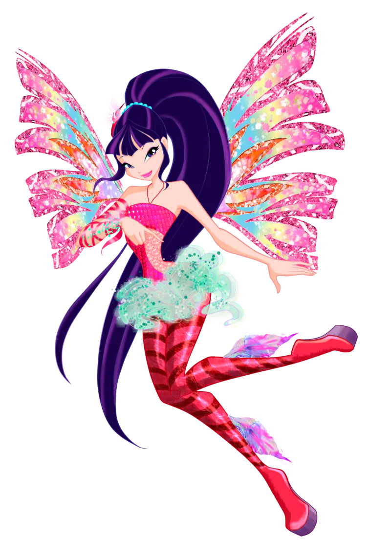 long hair two-toned hair wings fairy Musa (Winx Club) TV Show Winx Club Image