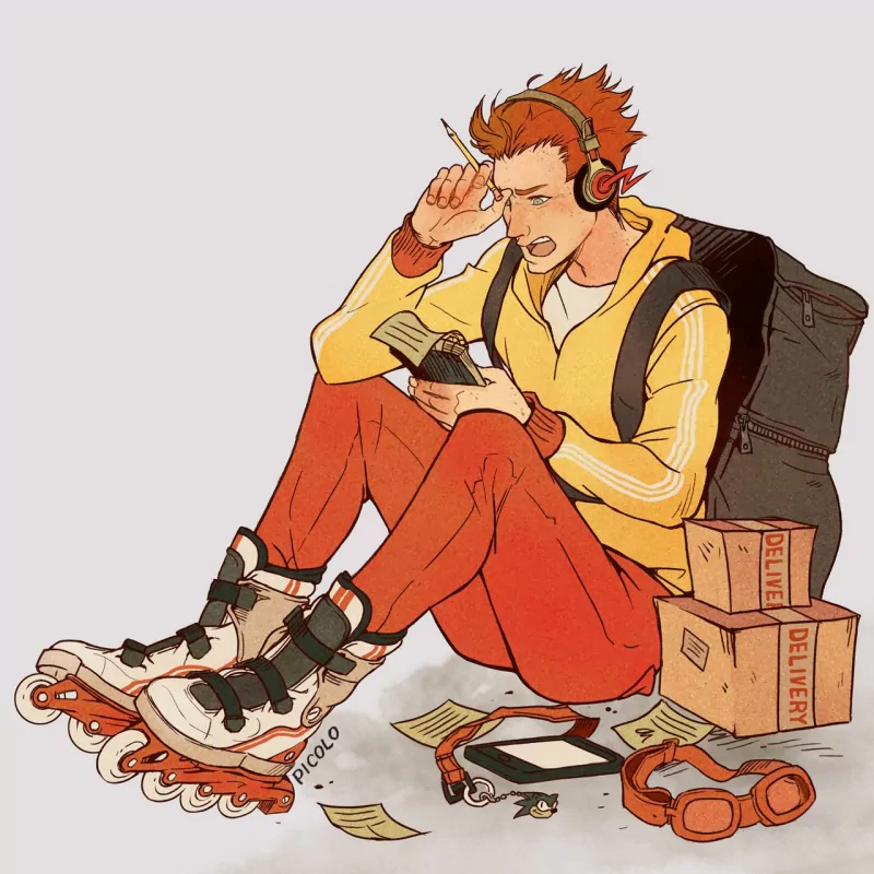 DC Comics roller skates Wally West Comic Kid Flash Image