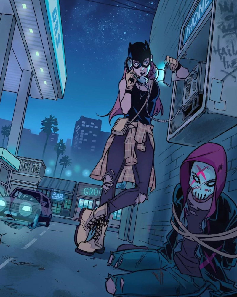 car phone Red X Barbara Gordon Batgirl Comic Teen Titans Image