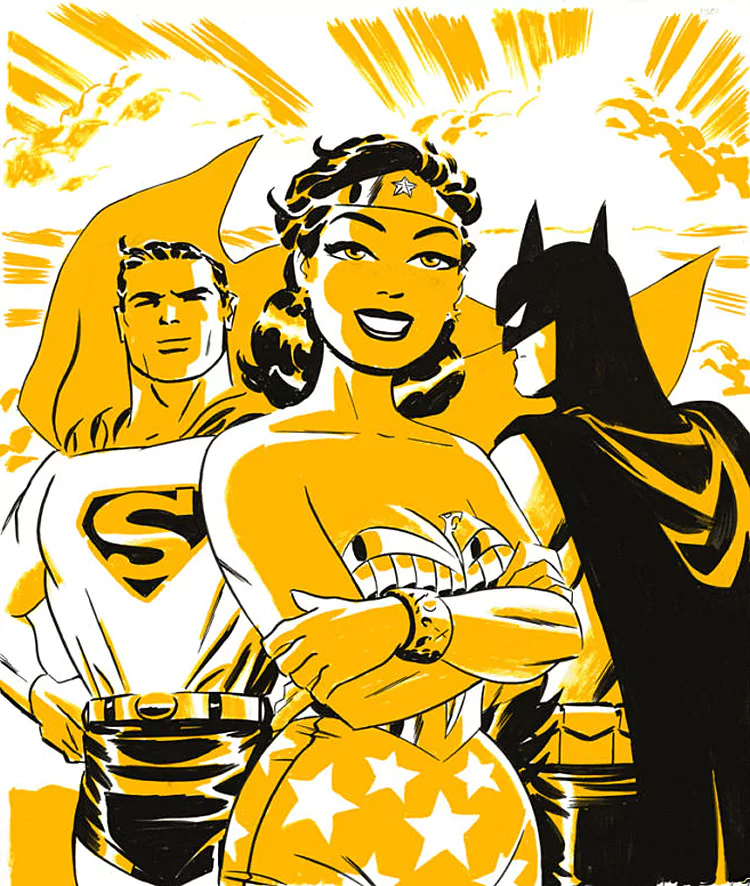 DC Comics smile Batman Superman Wonder Woman Comic Justice League: New Frontier Image