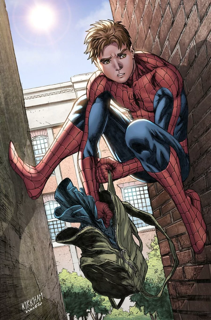 backpack brown hair Peter Parker Comic spider man Image