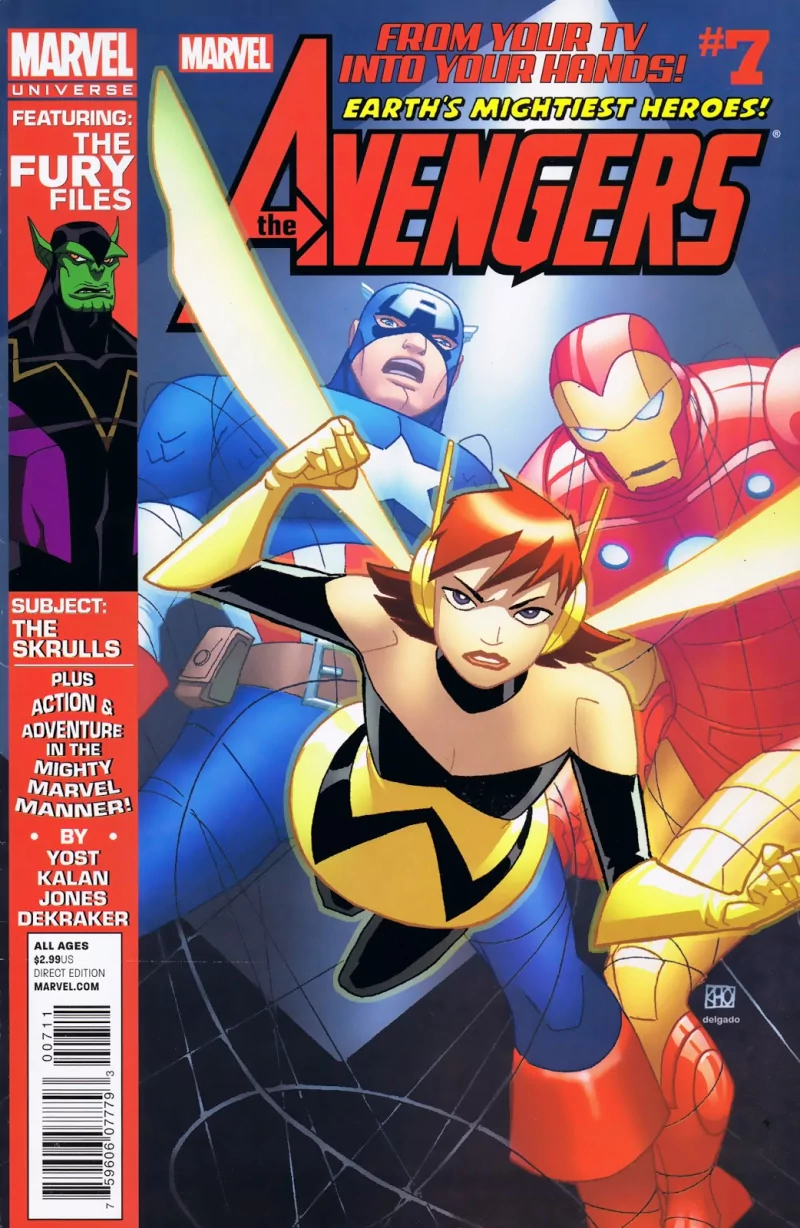 Skrull (Marvel Comics) Janet van Dyne Captain America Iron Man Wasp (Marvel Comics) Comic The Avengers: Earth's Mightiest Heroes Image