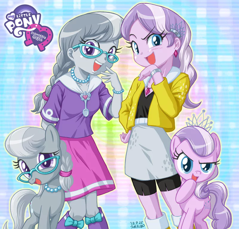 pony human Diamond Tiara (My Little Pony) Silver Spoon (My Little Pony) movie My Little Pony: Equestria Girls Image