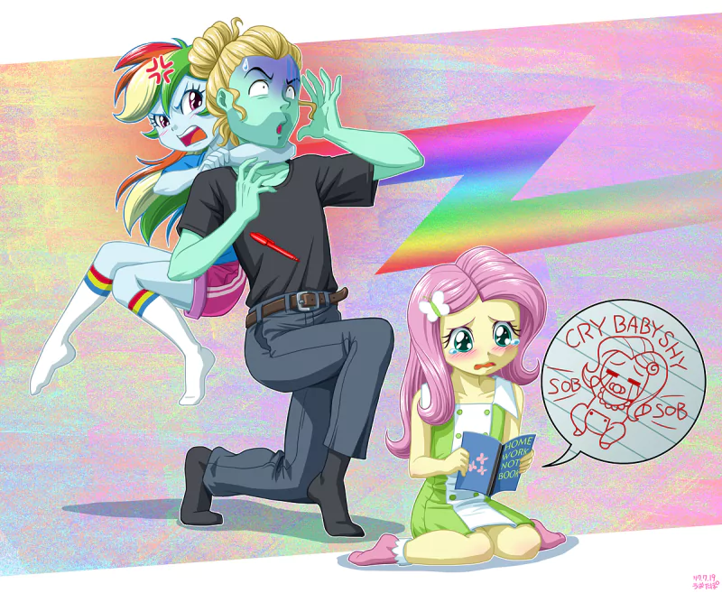socks Fluttershy (My Little Pony) Rainbow Dash Zephyr Breeze TV Show My Little Pony: Equestria Girls Image