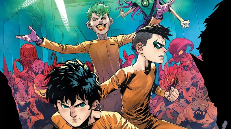Joker Jr DC Comics Robin (DC Comics) Superboy Damian Wayne Jon Kent Comic Adventures of The Super-Sons Image
