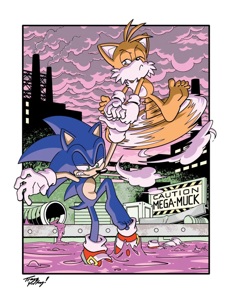 sneakers blue eyes green eyes Mega-Muck feet Miles 'Tails' Prower paw video game Sonic the Hedgehog Image