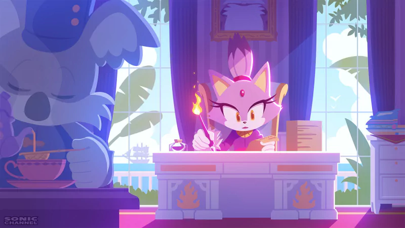 Blaze the Cat Comic Sonic the Hedgehog Image