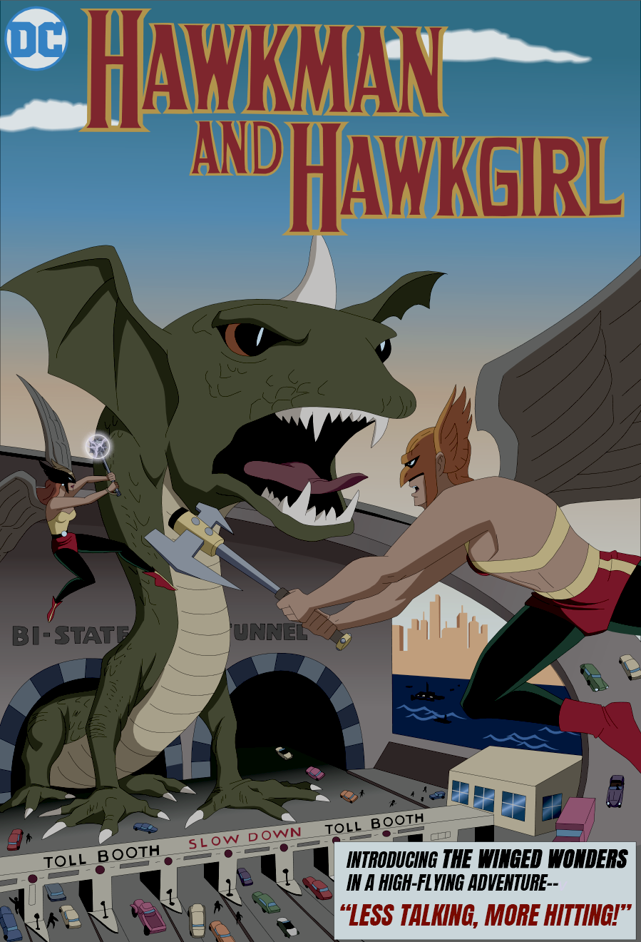 Hawkman & Hawkgirl Art by amtmodollas