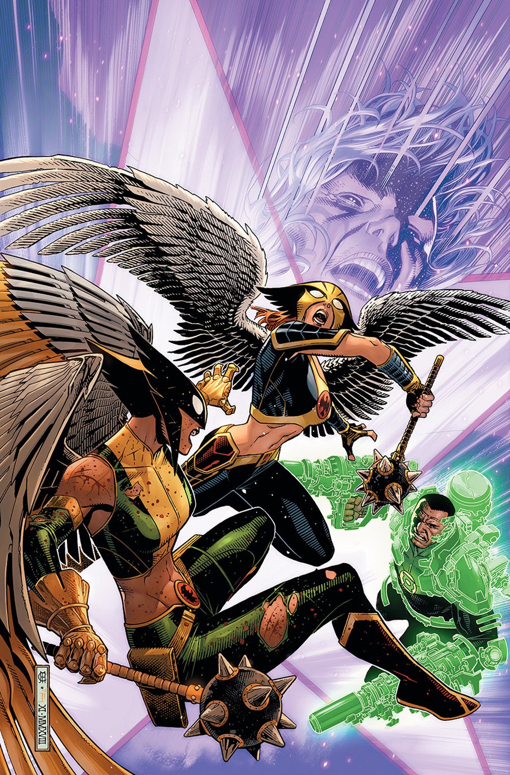 Download Hawkgirl (DC Comics) Kendra Sanders Wings DC Comics Green Lantern Hawkwoman (DC Comics) John Stewart (Green Lantern) Comic Justice League Art