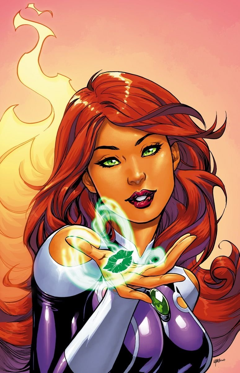 Download Koriand'r Green Eyes Red Hair DC Comics Starfire (DC Comics) Comic Art