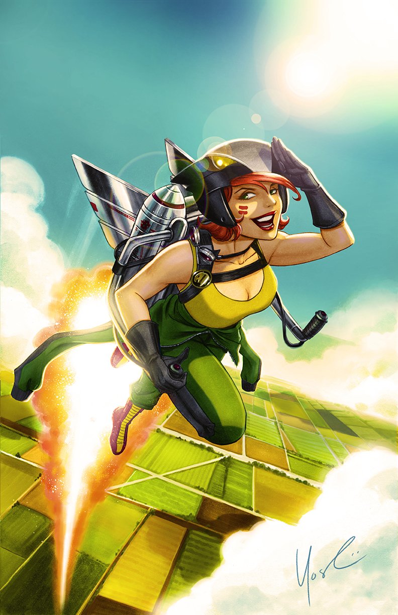 Download Flying Hawkgirl (DC Comics) Shiera Hall Comic DC Bombshells Art