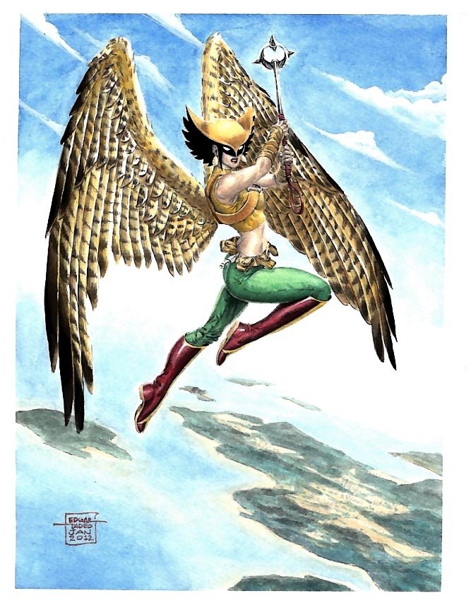 Download Shiera Sanders DC Comics Mace Wings Hawkgirl (DC Comics) Comic Hawkgirl Art