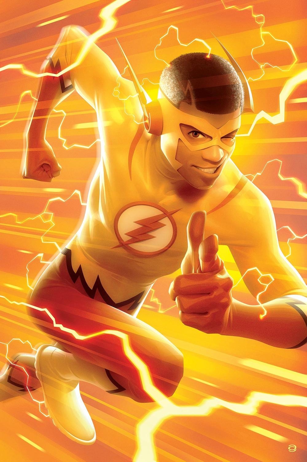 Download Wink DC Comics Wallace West Kid Flash Comic Teen Titans Art