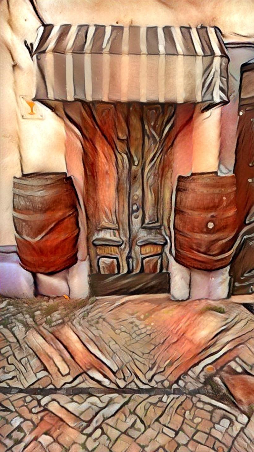 A beautiful small town door with some effects by NatureWorshiper