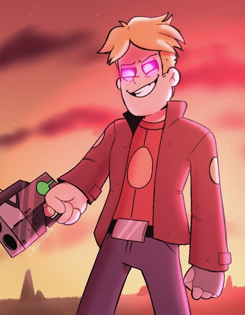 Download Glowing Eyes Blonde Gary Goodspeed TV Show Final Space Art