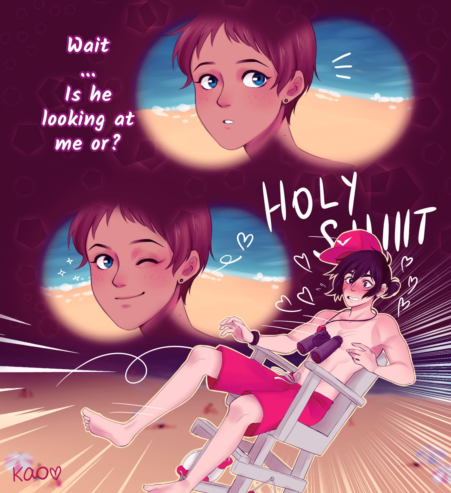 Download Klance (Voltron) Keith Kogane Beach Blue Eyes Feet Wink Lance (Voltron) Voltron Legendary Defender TV Show Art