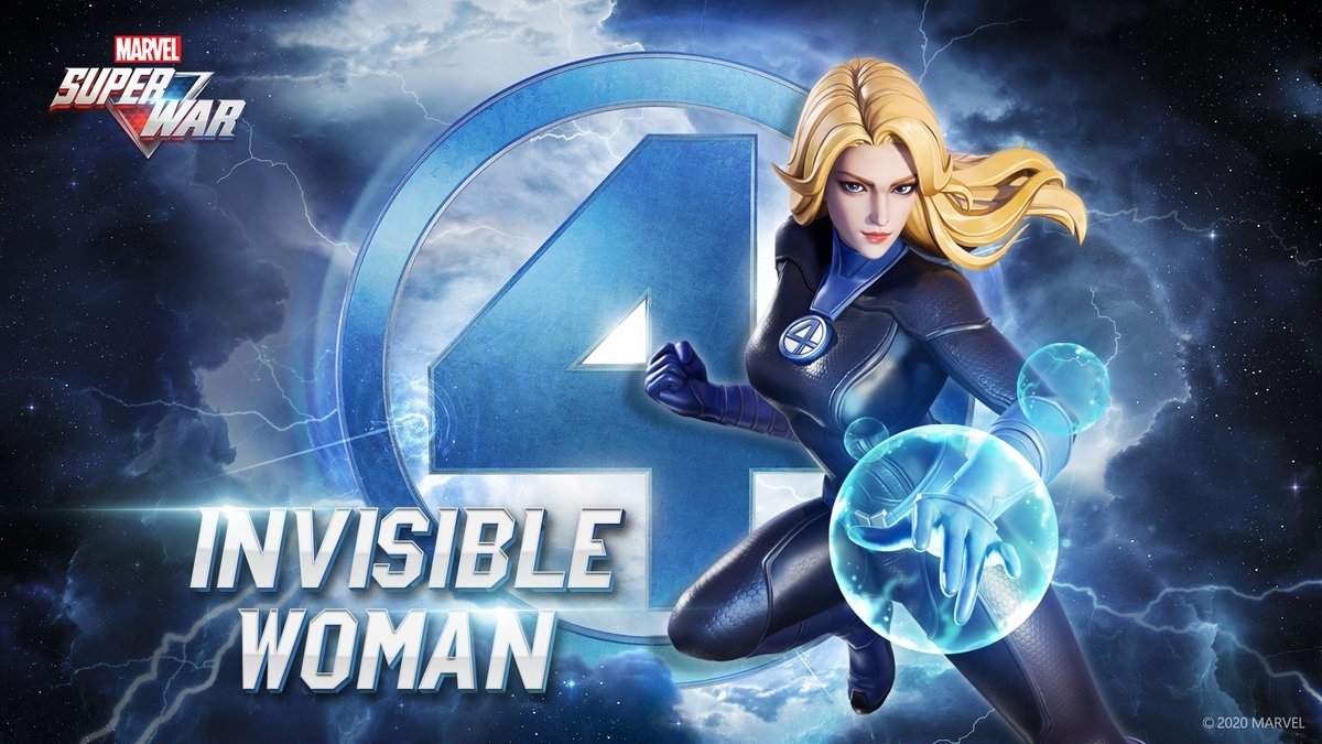 Download Logo Susan Storm Blonde Invisible Woman Video Game Marvel Super War Art