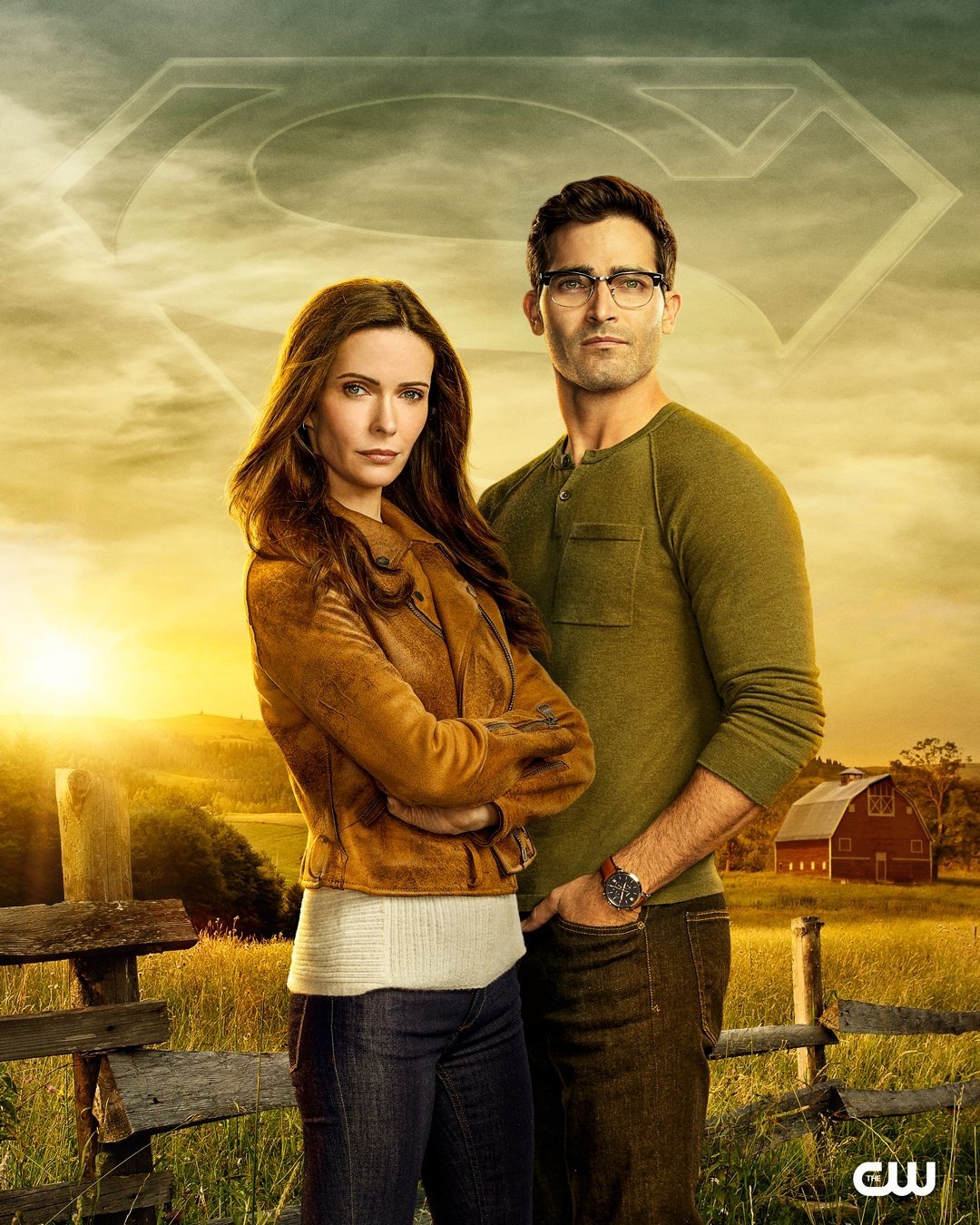 Download DC Comics Arrowverse Elizabeth Tulloch Tyler Hoechlin Glasses Farm Superman And Lois Lois Lane Clark Kent TV Show Art