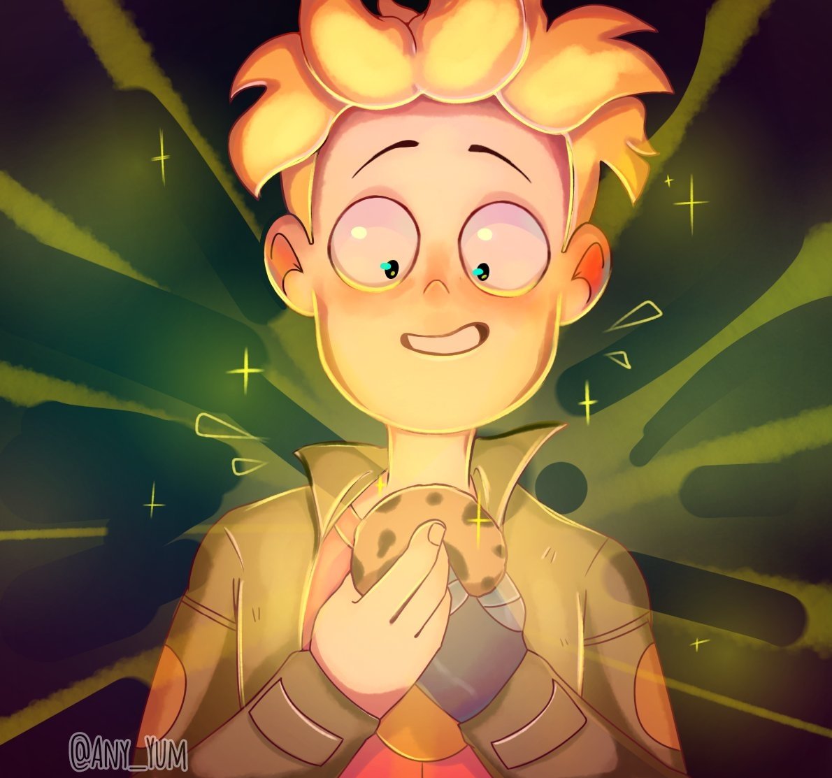 Download Smile Blonde Cookie Gary Goodspeed TV Show Final Space Art