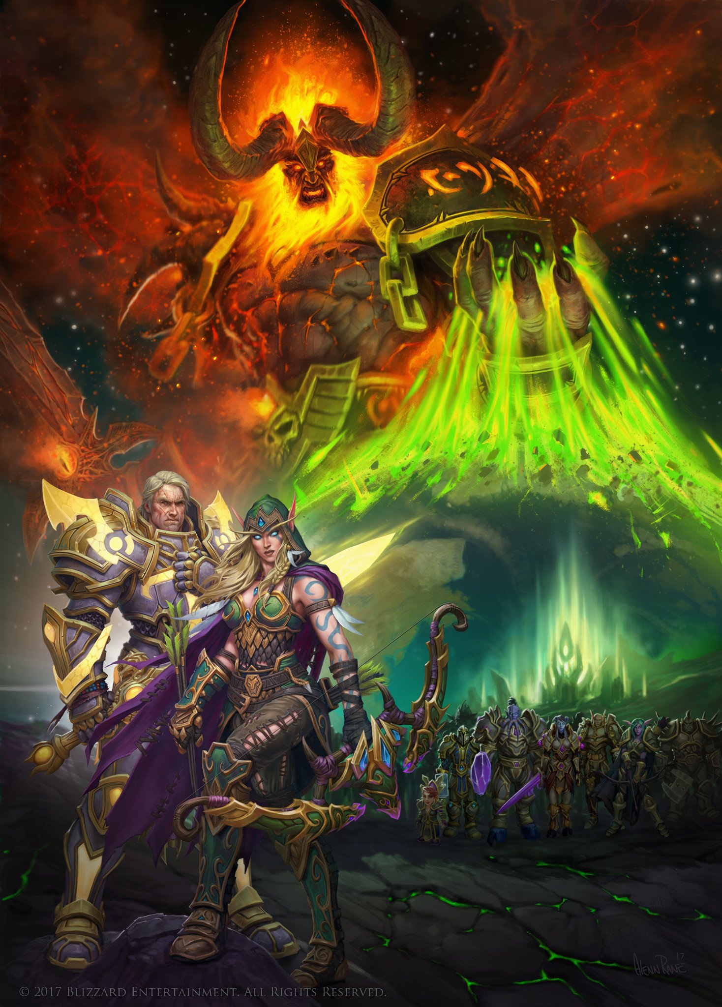 Download Sargeras (World Of Warcraft) Video Game World Of Warcraft: Legion Art