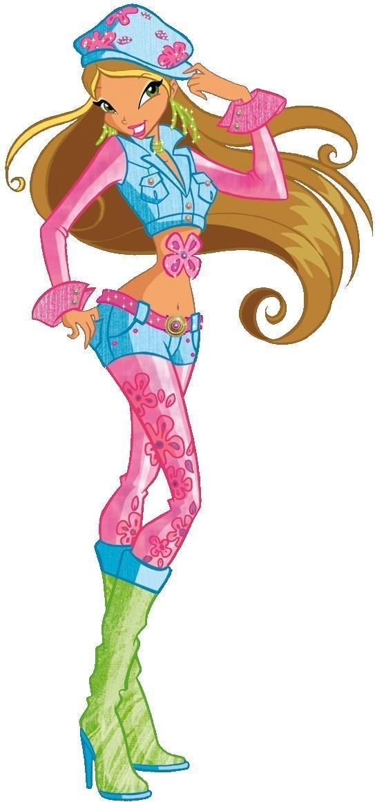 Download Brown Hair Flora (Winx Club) TV Show Winx Club Art