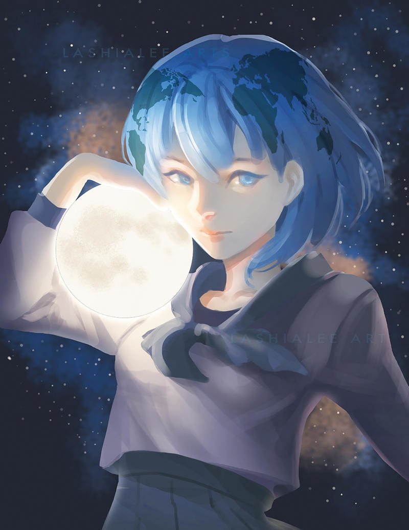 Download Anime Earth-Chan Art