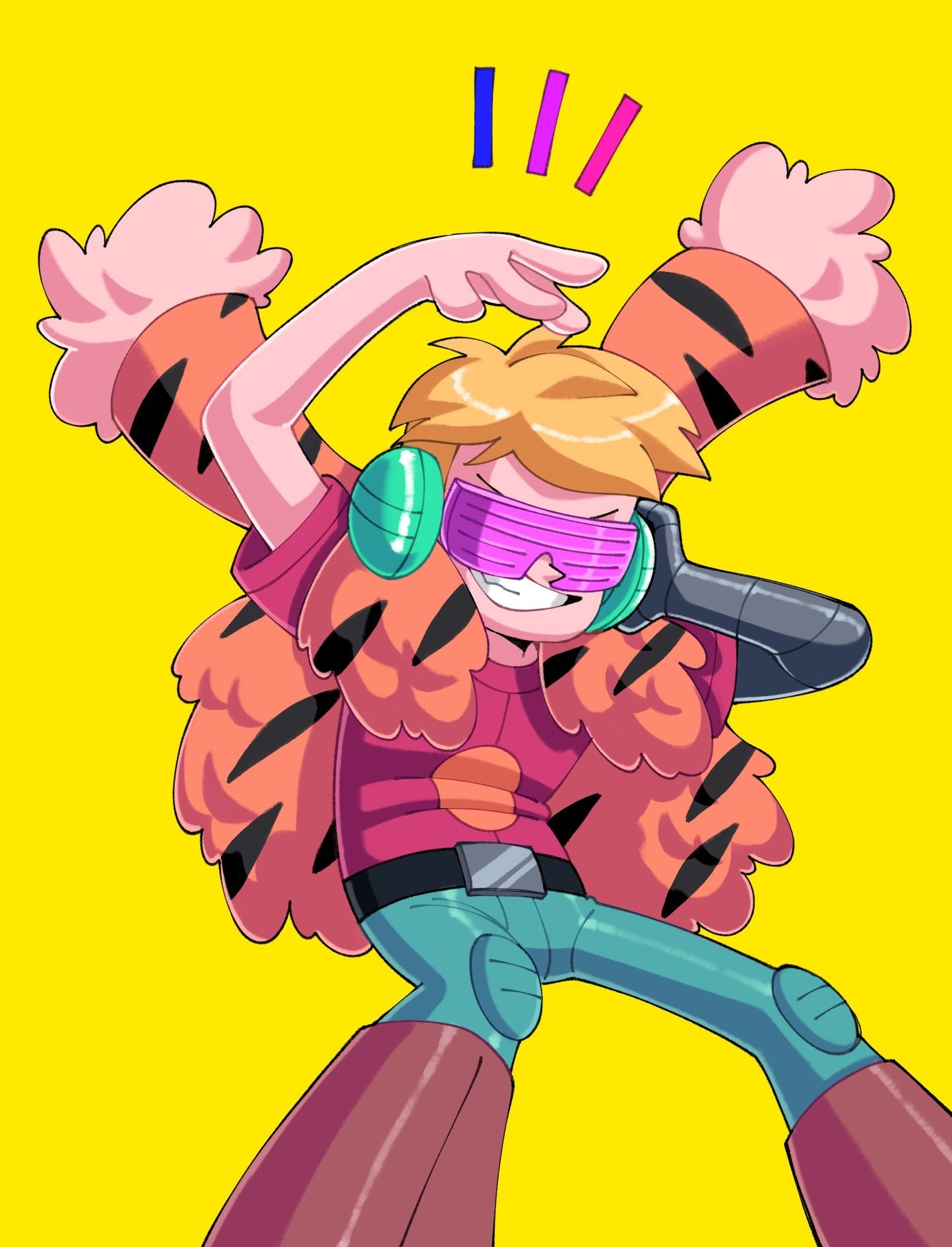 Download Smile Blonde Shirt Glasses Gary Goodspeed TV Show Final Space Art