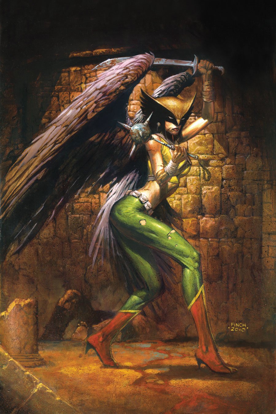 Download Helmet DC Comics Sword Mace Wings Shiera Sanders Hawkgirl (DC Comics) Comic Brightest Day Art