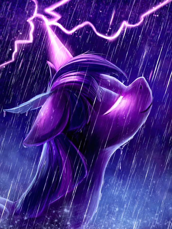 Download Lightning My Little Pony Rain Twilight Sparkle TV Show My Little Pony: Friendship Is Magic Art