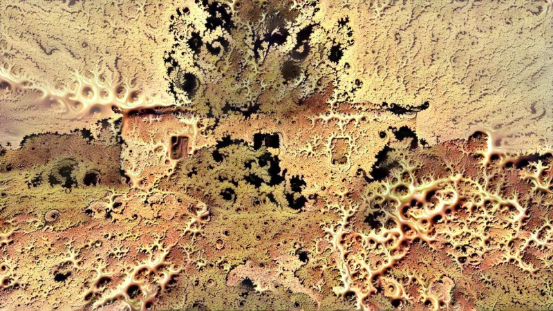  Ruin with Mandelbrot effect