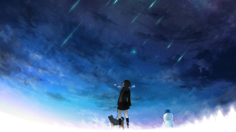sky dog Anime winter winter anime Sky Anime Image