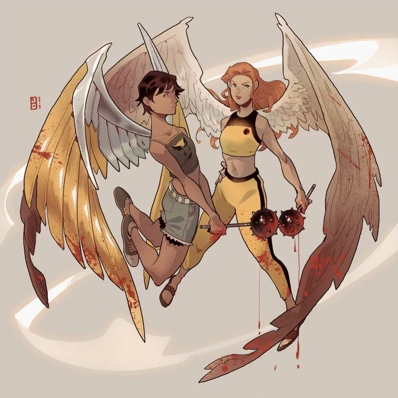 red hair wings Hawkgirl (DC Comics) Kendra Sanders Hawkwoman (DC Comics) Comic Justice League Image