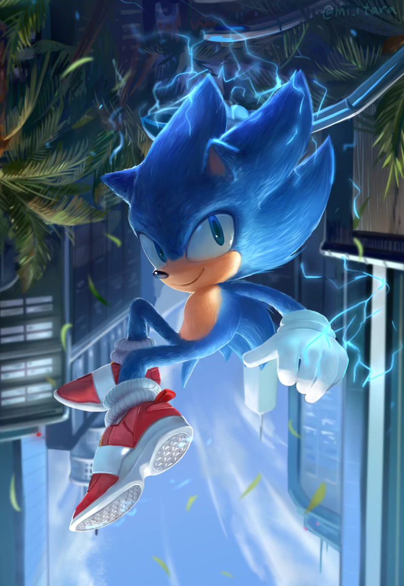 upside down sneakers movie Sonic the Hedgehog Image