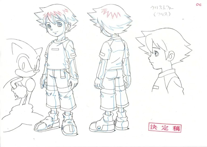 Sonic the Hedgehog concept art Chris Thorndyke Anime Sonic X Image