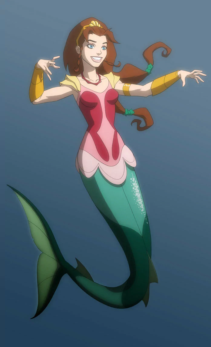 Young Justice (TV Show) tail brown hair mermaid Lori Lemaris TV Show Young Justice Image