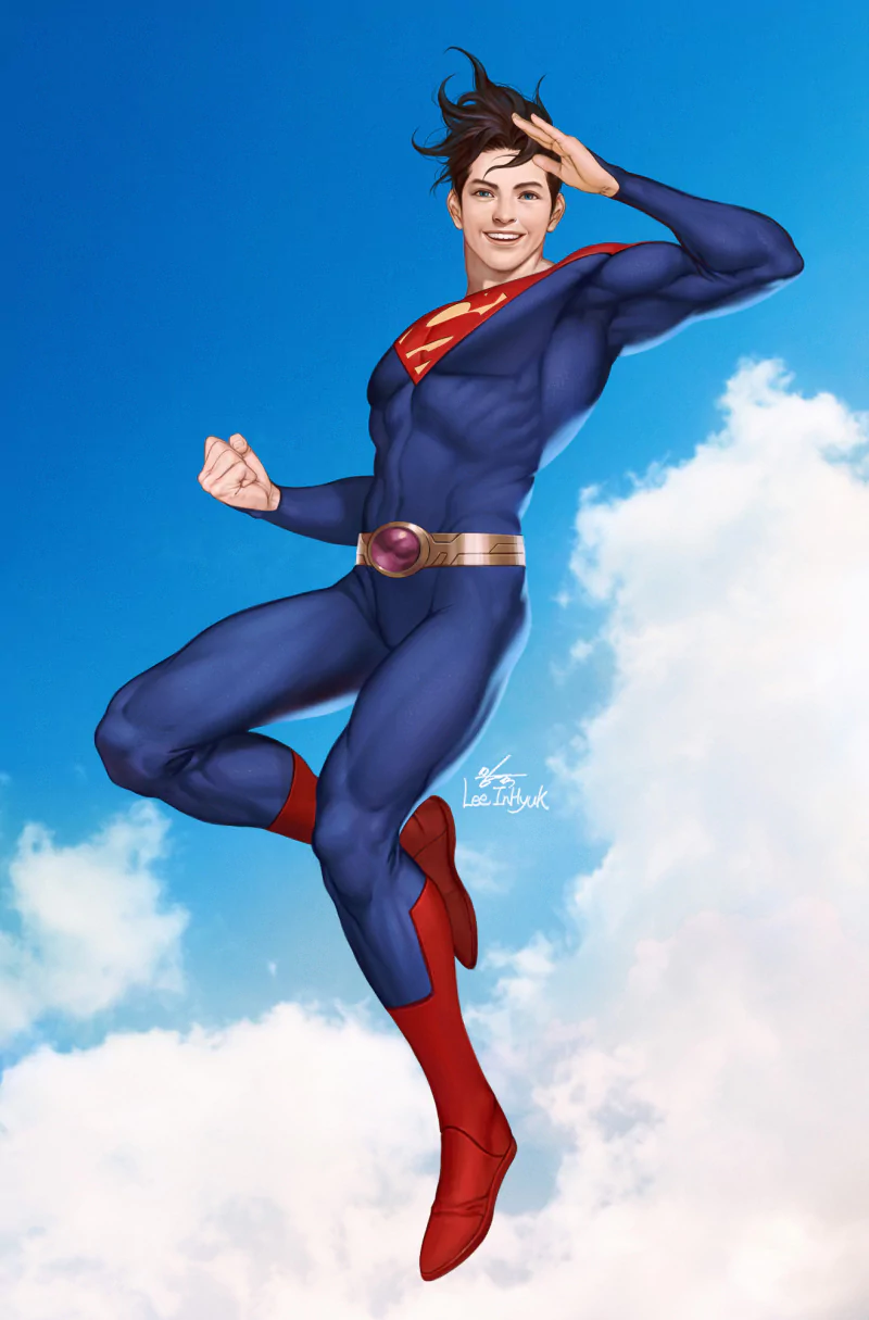 black hair flying Superman Jon Kent DC Comics Comic Future State Image