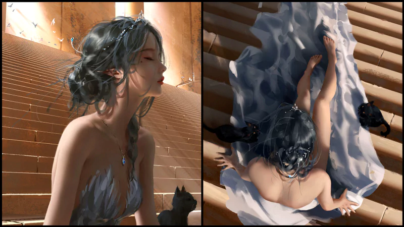 cat princess Comic GhostBlade Image