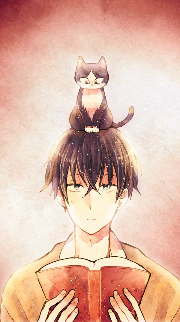 book cat Haru (My Roommate is a Cat) Anime My Roommate is a Cat anime cat Image