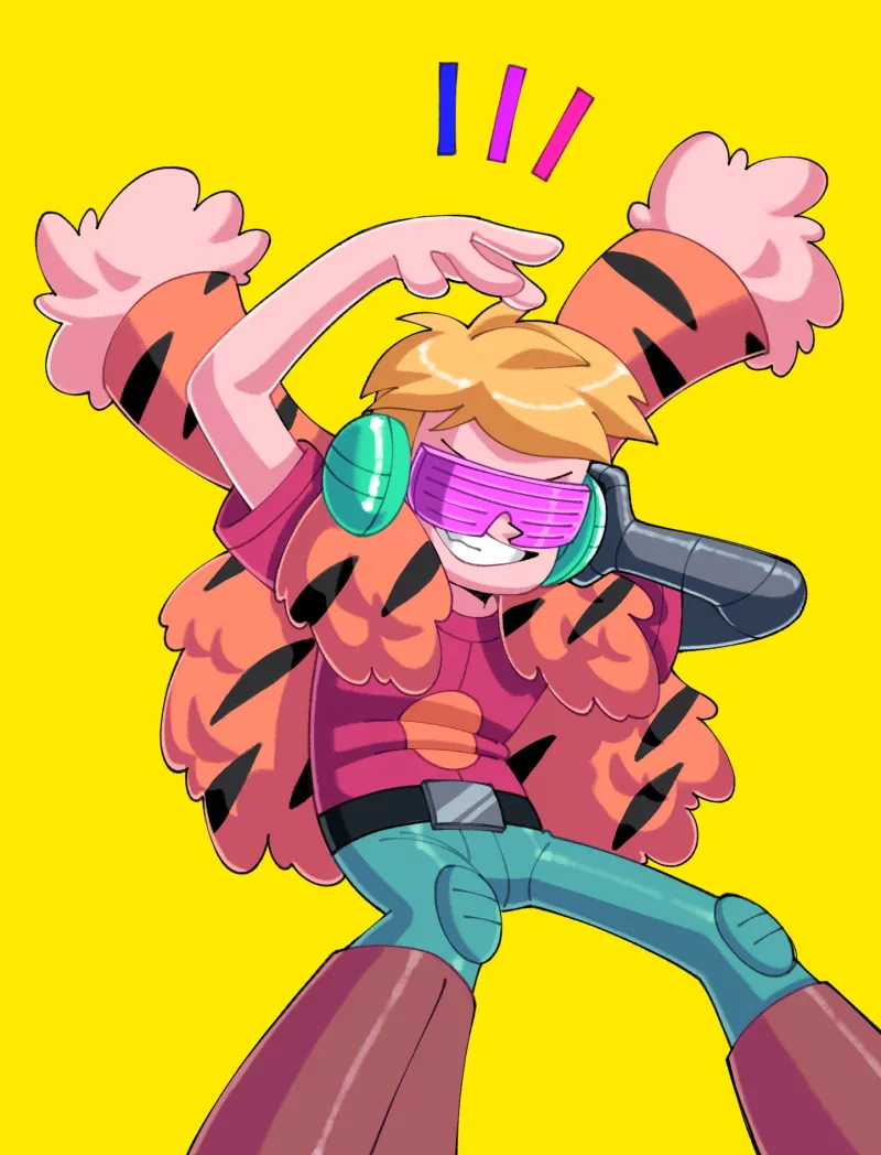 smile blonde shirt glasses Gary Goodspeed TV Show Final Space Image